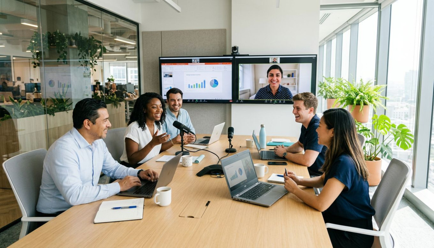 Réunions hybrides : comment éviter la cacophonie et doper la productivité